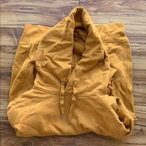 Yellow Uniqlo Hooded Sweatshirt
